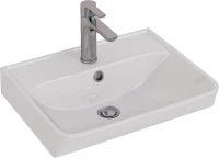 Мебель для ванной комнаты Lemark Combi 50 бетон, белая глянцевая