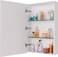 Мебель для ванной комнаты Lemark Combi 50 бетон, белая глянцевая