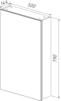 Мебель для ванной комнаты Lemark Combi 50 бетон, белая глянцевая