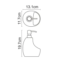 Дозатор для кухонной мойки Wasserkraft K-8099 с емкостью для губки Дозатор для кухонной мойки Wasserkraft K-8099 с емкостью для губки