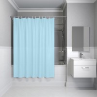 Штора для ванной IDDIS Promo P07PE18i11 200х180, голубая