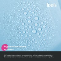 Штора для ванной IDDIS Promo P07PE18i11 200х180, голубая