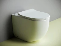 Комплект Унитаз приставной Ceramicanova Metropol CN4004 безободковый + Бачок VitrA 800-2020 с кнопкой смыва, хром