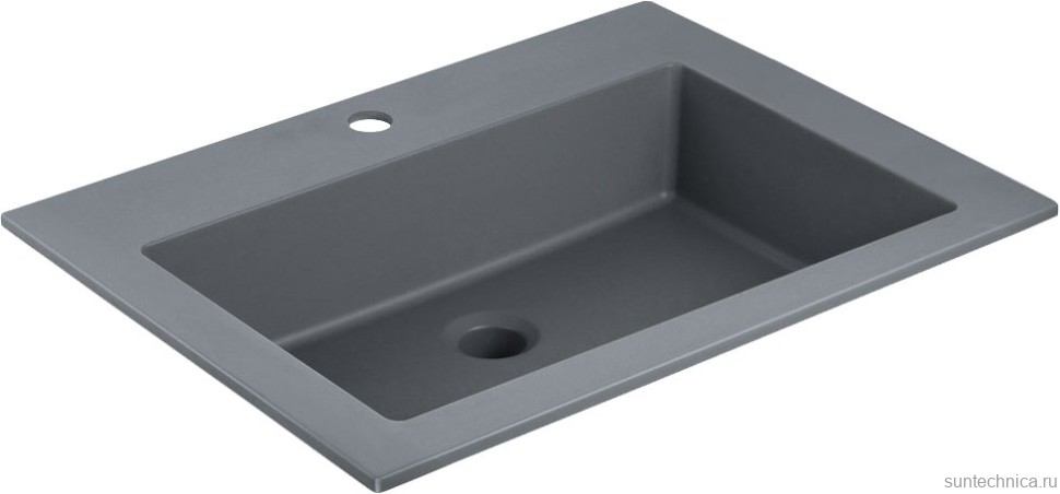 Тумба с раковиной Vincea Luka 60 2 ящика, дуб табак