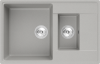 Мойка кухонная Domaci Солерно DP 780 1,5 K-04 платина