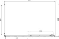 Душевой уголок Aquanet Alfa 273606 80х160х200 стекло прозрачное, профиль хром