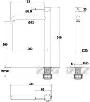 Смеситель для раковины WHITECROSS Y Y1213GLB брашированное золото Смеситель для раковины WHITECROSS Y Y1213GLB брашированное золото