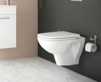 Комплект VitrA S20 9004B003-7207 подвесной унитаз безободковый, с микролифтом + инсталляция + кнопка