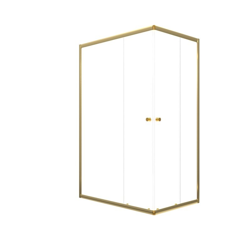 Душевой уголок Triton Вента -Голд 120x80, профиль золото, стекло прозрачное