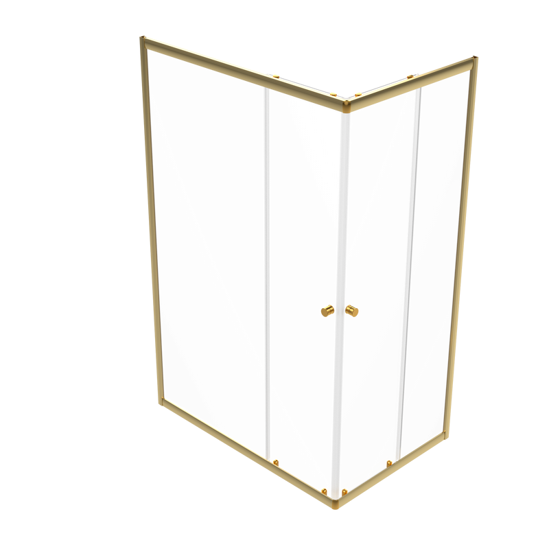 Душевой уголок Triton Вента -Голд 120x80, профиль золото, стекло прозрачное