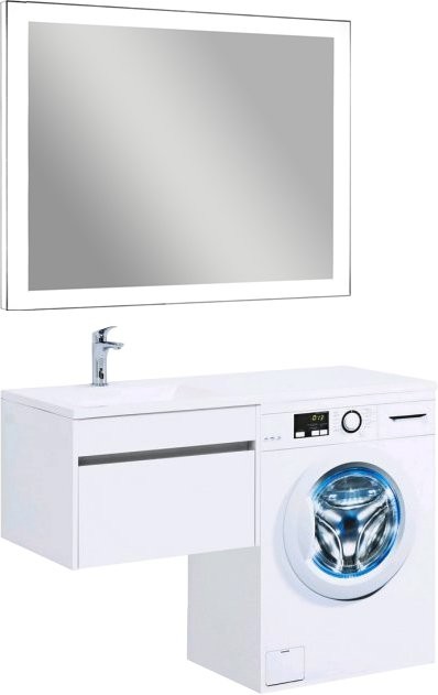 Тумба с раковиной Aquanet Токио 58 1 ящик L