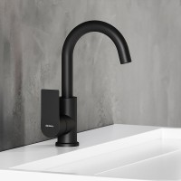 Смеситель для раковины Damixa Apollo 470220300 черный Смеситель для раковины Damixa Apollo 470220300 черный