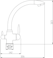 Смеситель для кухни Haiba HB76845 Смеситель для кухни Haiba HB76845