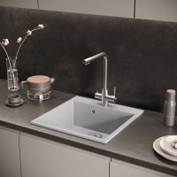 Мойка кухонная Domaci Болонья М-42-005 серая Мойка кухонная Domaci Болонья М-42-005 серая