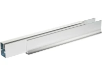 Душевая дверь в нишу Vegas Glass EP-F-1 135 08 01 L профиль глянцевый хром, стекло прозрачное
