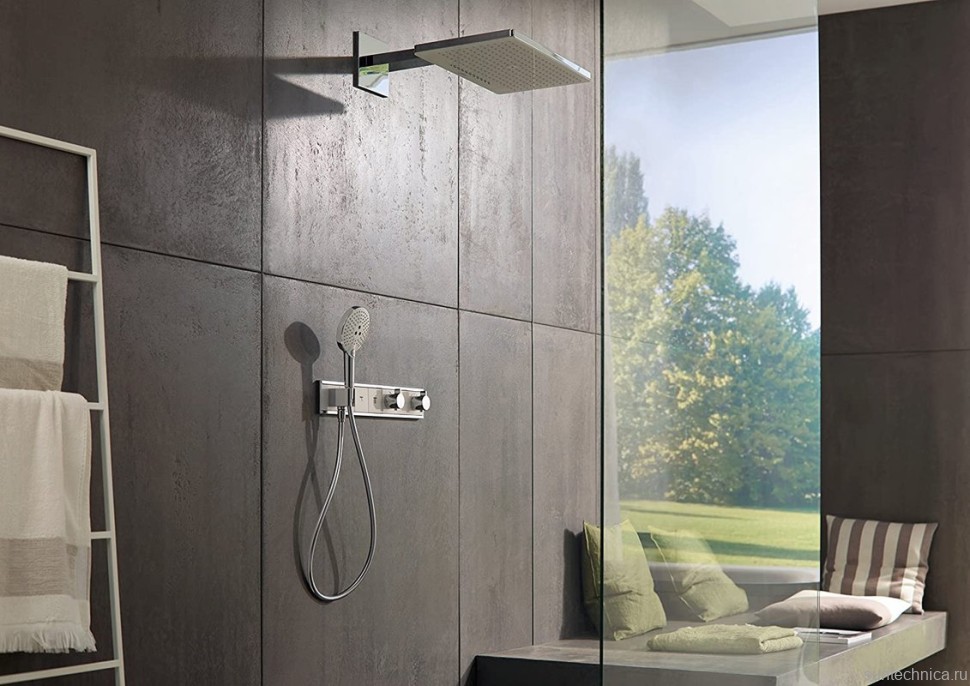 Верхний душ Hansgrohe Rainmaker Select 460 24005400 белый - хром