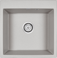 Комплект Мойка Paulmark Kante 50 PM105152-GR серый + Измельчитель Bone Crusher BC 1000-AS