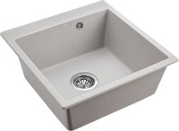 Комплект Мойка Paulmark Kante 50 PM105152-GR серый + Измельчитель Bone Crusher BC 1000-AS