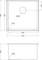 Мойка кухонная Emar PVD EMB-131 PVD Nano Coppery Мойка кухонная Emar PVD EMB-131 PVD Nano Coppery