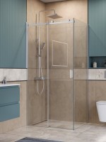 Душевой уголок BelBagno Soft Close-2 AH-1-110/80-C-Cr профиль хром