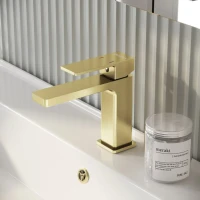 Смеситель для раковины Grossman Style 510.K35.05.320 золото Смеситель для раковины Grossman Style 510.K35.05.320 золото