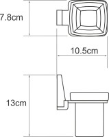 Набор Стакан Wasserkraft Abens K-3228 + Мыльница K-3229 Набор Стакан Wasserkraft Abens K-3228 + Мыльница K-3229