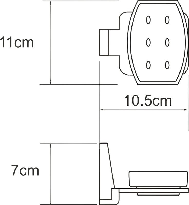 Набор Стакан Wasserkraft Abens K-3228 + Мыльница K-3229