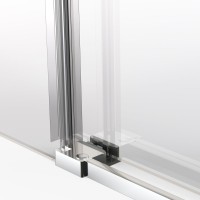 Душевая дверь в нишу Vincea Stella VDS-1ST140CL 140 см, профиль хром, стекло прозрачное