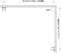 Душевой уголок Ceruttispa Marbella 120-R 120x80, профиль хром
