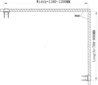 Душевой уголок Ceruttispa Marbella 120-R 120x80, профиль хром