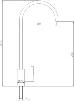 Кран Haiba HB4184 для фильтра