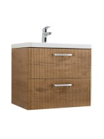 Тумба с раковиной BelBagno Due 60 ручки хром полированный, rovere nature