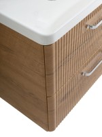 Тумба с раковиной BelBagno Due 60 ручки хром полированный, rovere nature