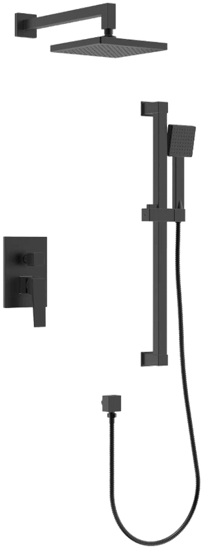 Душевой комплект Rush Thira TR3635-41Black С ВНУТРЕННЕЙ ЧАСТЬЮ, черный