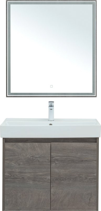 Мебель для ванной комнаты Aquanet Nova Lite 75 дуб рошелье, с дверками