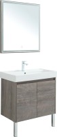 Мебель для ванной комнаты Aquanet Nova Lite 75 дуб рошелье, с дверками