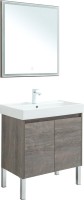 Мебель для ванной комнаты Aquanet Nova Lite 75 дуб рошелье, с дверками