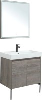 Мебель для ванной комнаты Aquanet Nova Lite 75 дуб рошелье, с дверками