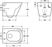 Комплект Унитаз подвесной BelBagno Due BB3103CHR/SC + Инсталляция Grohe Rapid SL 38772001 3 в 1 с кнопкой смыва + Шумоизоляция 37131000