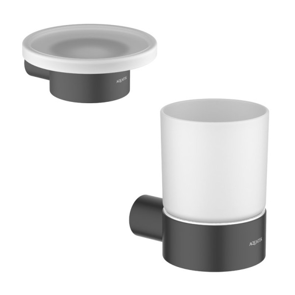 Набор Стакан AQUATEK Лира AQ4404MB + Мыльница AQ4403MB