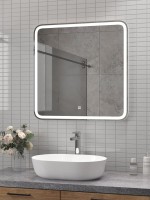 Зеркало CONTINENT Led Russo 70х70 см, сенсорное, с холодной подсветкой