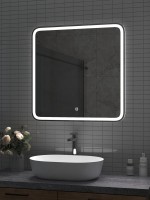 Зеркало CONTINENT Led Russo 70х70 см, сенсорное, с холодной подсветкой