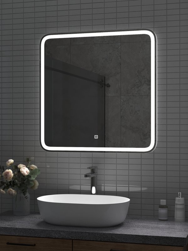 Зеркало CONTINENT Led Russo 70х70 см, сенсорное, с холодной подсветкой