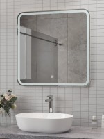 Зеркало CONTINENT Led Russo 70х70 см, сенсорное, с холодной подсветкой