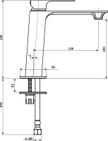 Смеситель для раковины KERAMA MARAZZI Fioretto V2CR205KM