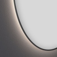 Зеркало Wellsee 7 Rays’ Spectrum 120х60 с подсветкой, черное матовое