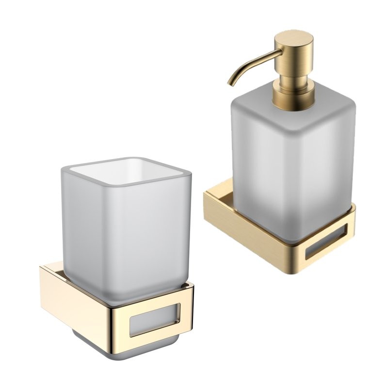 Набор Стакан Boheme Q 10944-G + Дозатор 10957-MG