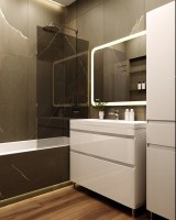 Мебель для ванной комнаты Style Line Атлантика 100 Люкс Plus, напольная, антискрейч