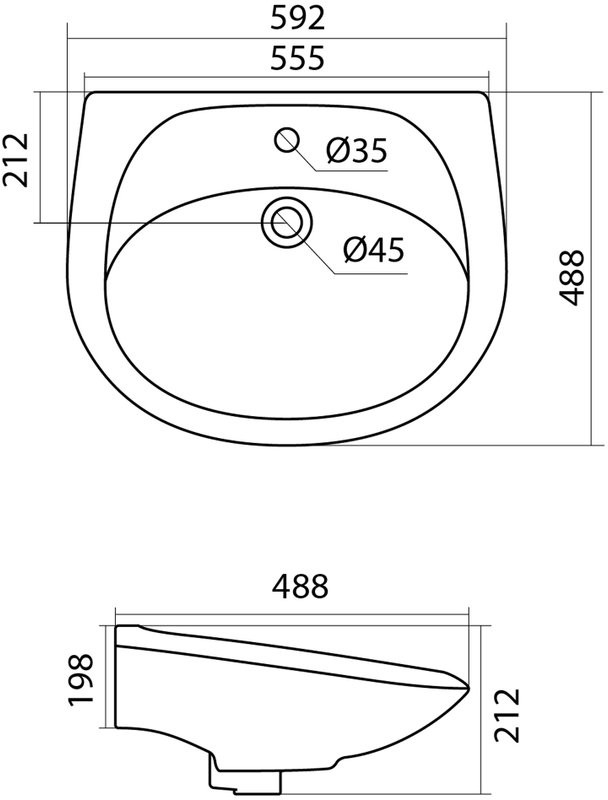 Раковина Santek Бриз 1WH110466 60