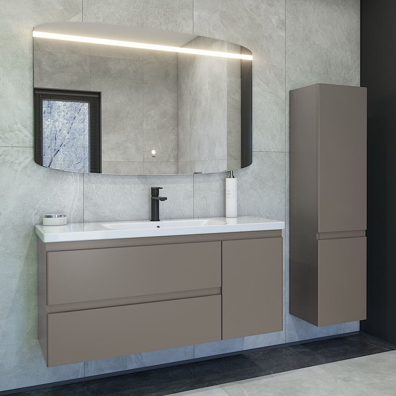 Мебель для ванной комнаты Caprigo Forte 120 R подвесная, айрон